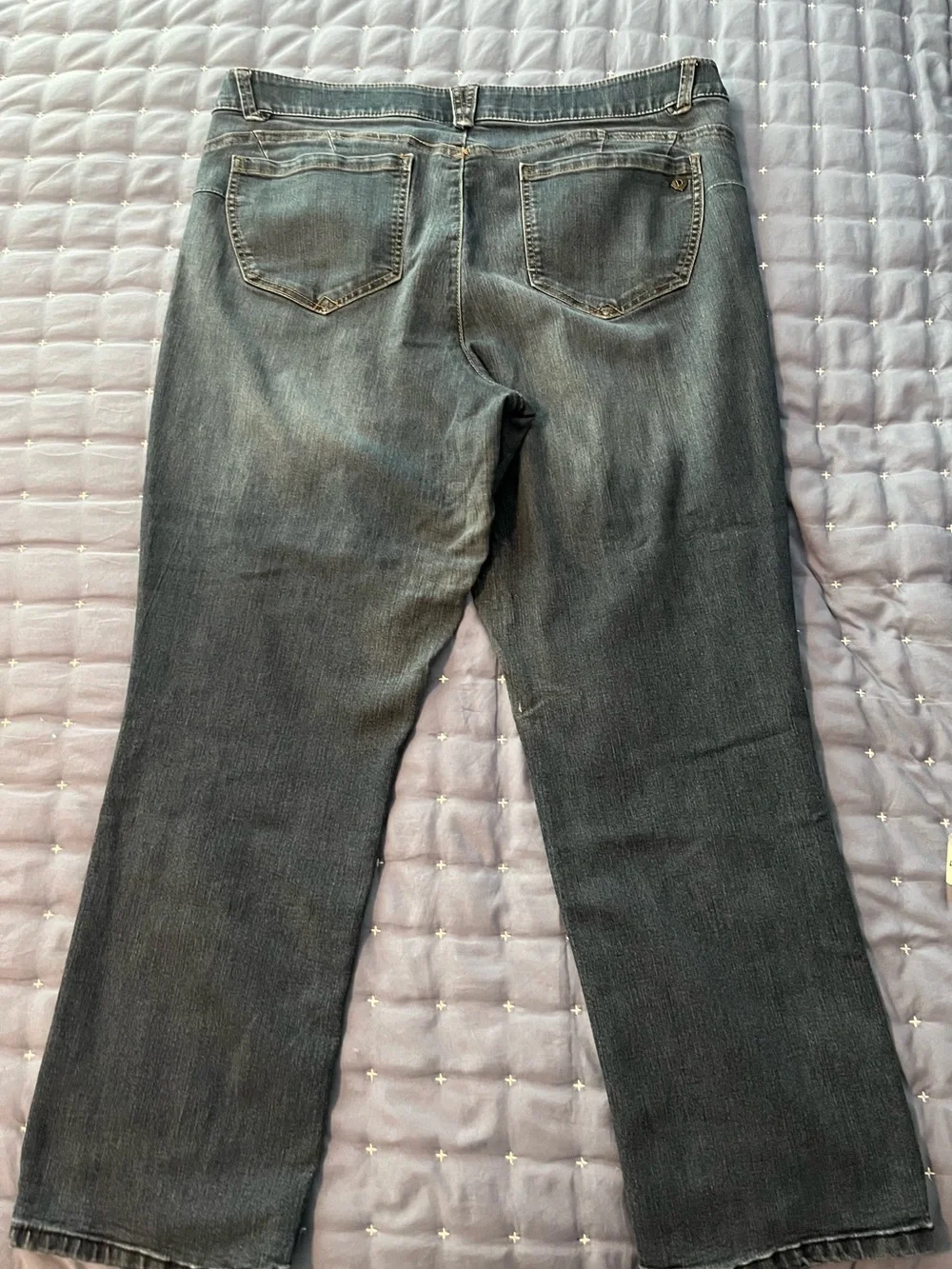 Democracy Women's Dark Wash Ab Solutions Flare Jeans